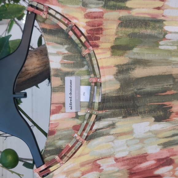 Alfred dunner women's blouse size petite XL  multicolor - Picture 6 of 12